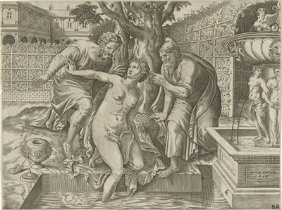 Susanna and the Elders by Pieter van der Heyden d
